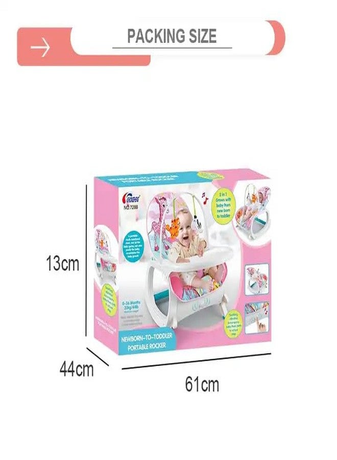 STOFFIER GARTEN Animal Baby Rocker with Soothing Music and Vibration, Rocker Chair for Baby, Adjustable backrest Recline Feature Rocker for 1 Year Old - Image 5